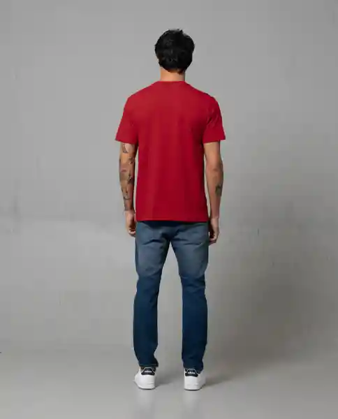 Camiseta Hombre Rojo Talla L 100G001 Rifle