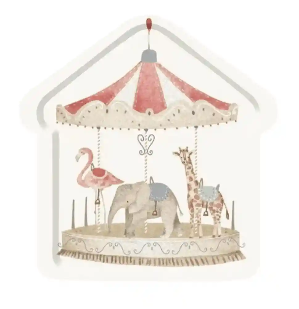 Playmart Circo Plato de Papel de 9 In -