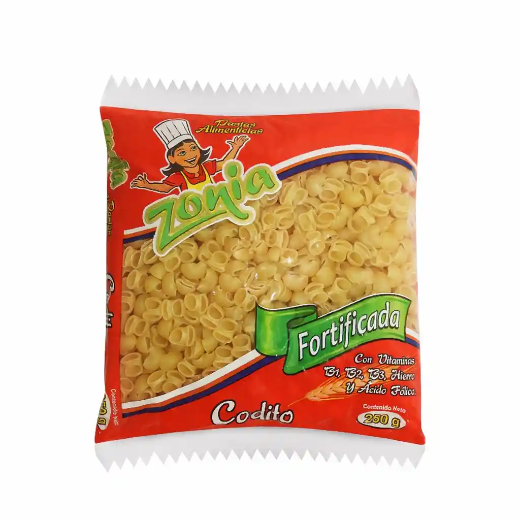 Zonia Pasta Fortificada Codito