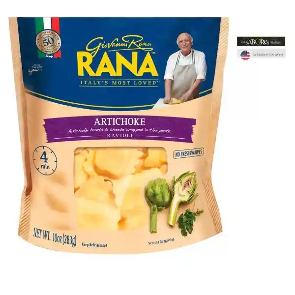 Rana Ravioli Alcachofa y Queso