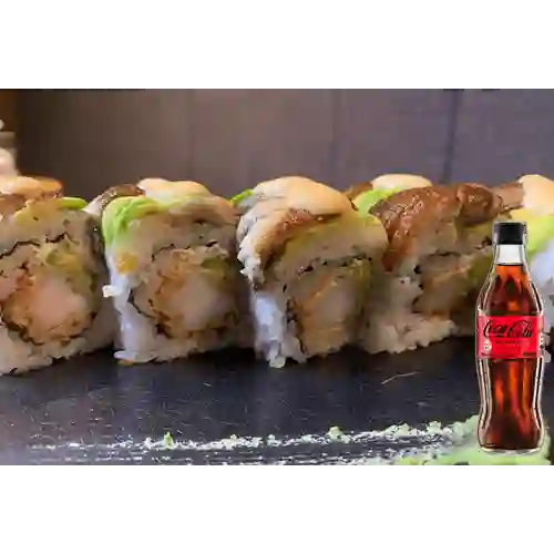 Combo Dragón Roll + Coca Cola Sin Azúcar 300ML