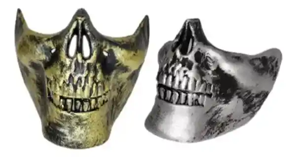 Mascara de Calavera Medio Rostro - El Tio -