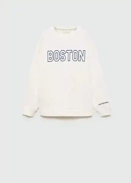 Sudadera Berto Offwhite Talla 08 Niños Mango