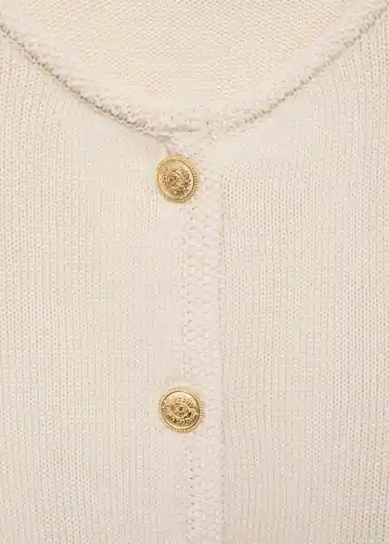 Cárdigan Eliot Crudo Talla S Mujer Mango