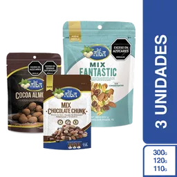 Combo 3 Delicias+Chocolate Chunk+Almendra Con Cocoa+ Fantastic