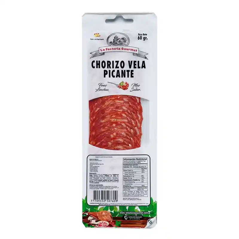 La Factoría Gourmet Chorizo Vela Picante