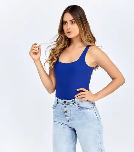 Typer Blusa Azul Talla XS 823901