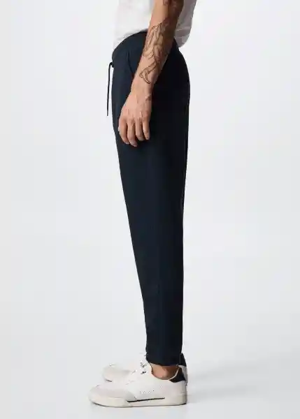 Pantalón Cohen Navy Talla M Hombre Mango