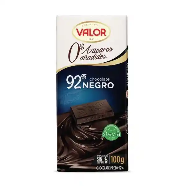 Valor Tableta Chocolate Cacao sin Azúcar