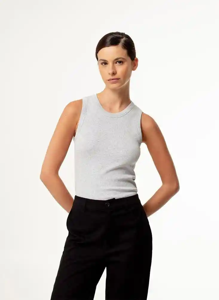 Camiseta Ms Mujer Xl-gris 7880