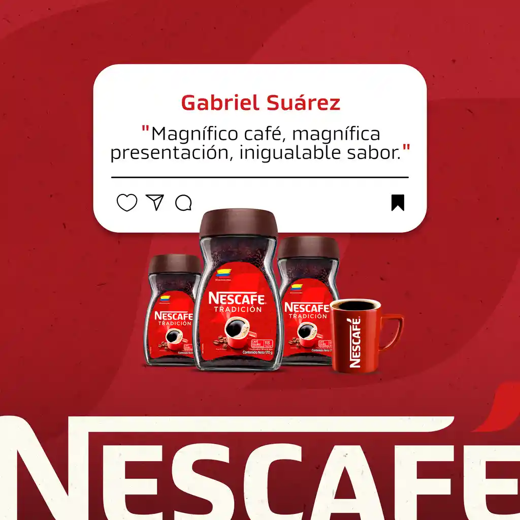 Café instantáneo NESCAFÉ Tradición x 85g frasco 15% de descuento