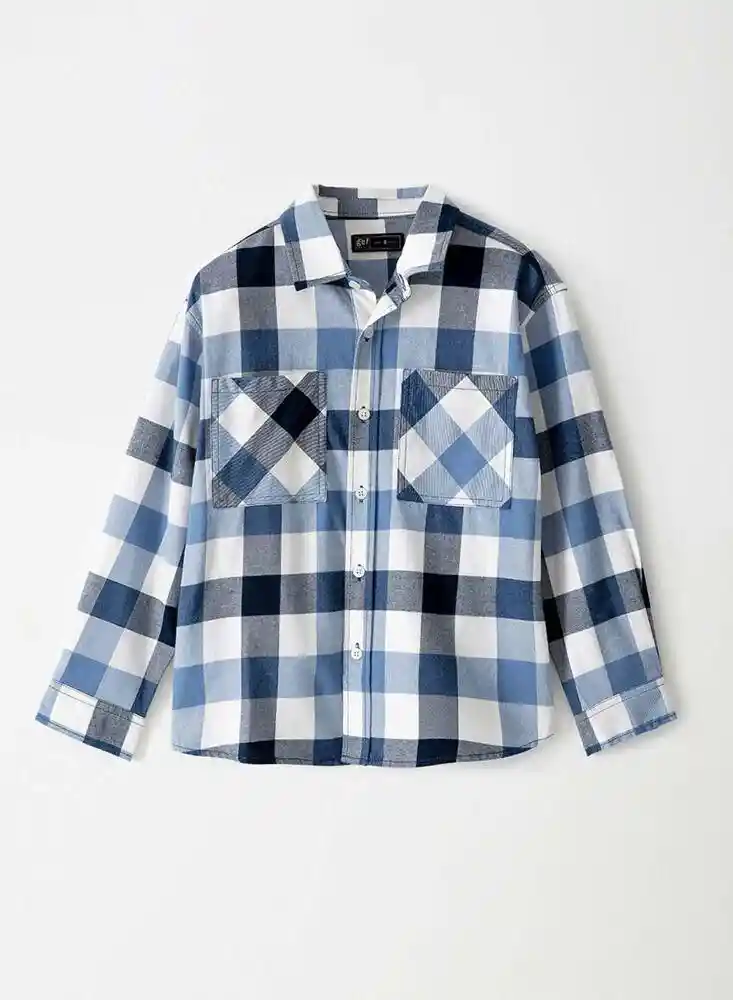 Camisa Camisa 8-azul D