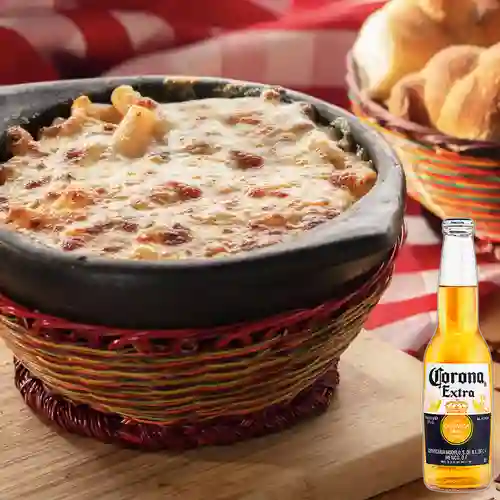 Combo Pasta Alforno Boloñesa + Corona 350 ml