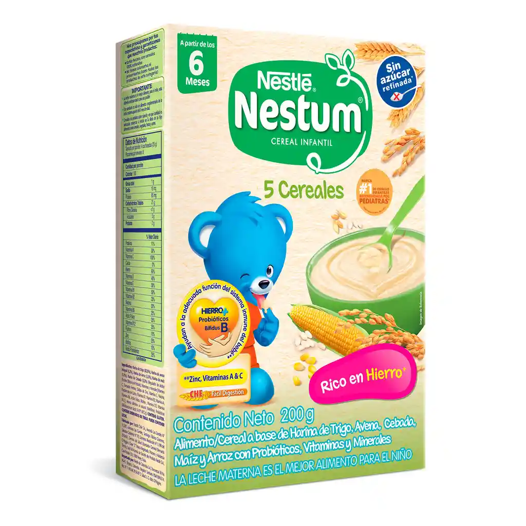 Cereal infantil NESTUM 5 Cereales x 200g