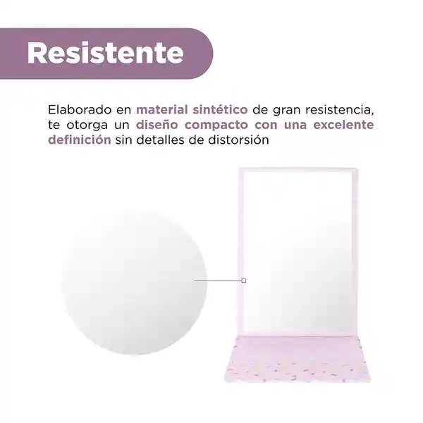 Espejo Plegable Serie Mis Pastelitos Gris Miniso