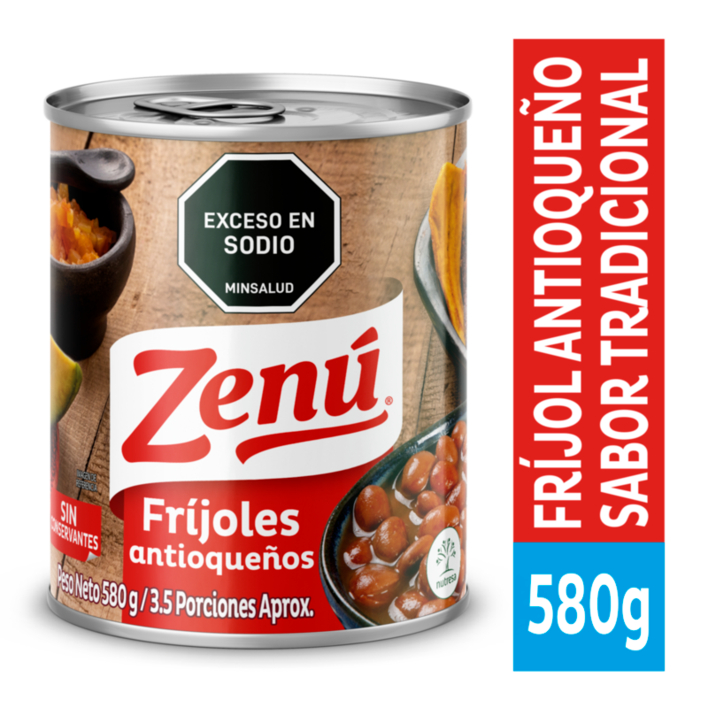 Zenú Fríjol Antioqueños Sabor Casero 580 g