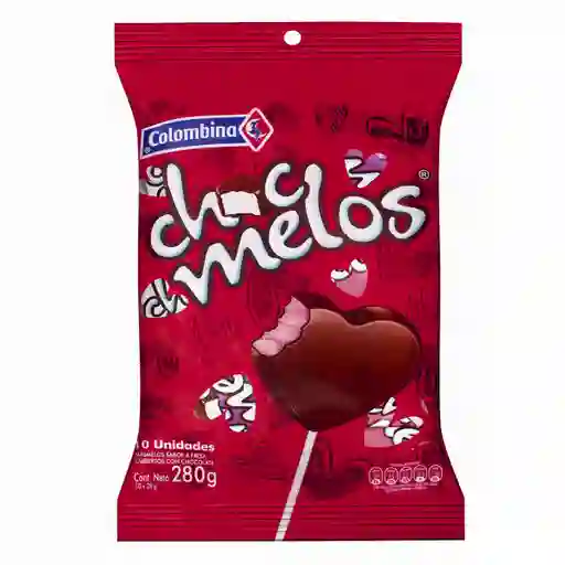 Chocmelos Masmelos Sabor a Fresa Cubiertos con Chocolate
