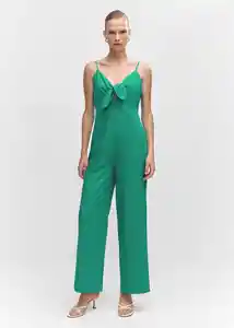 Enterizo Mono Simona Verde Talla XS Mujer Mango