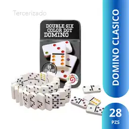 Domino Clasico Caja Metalica 28 Fichas 5008A