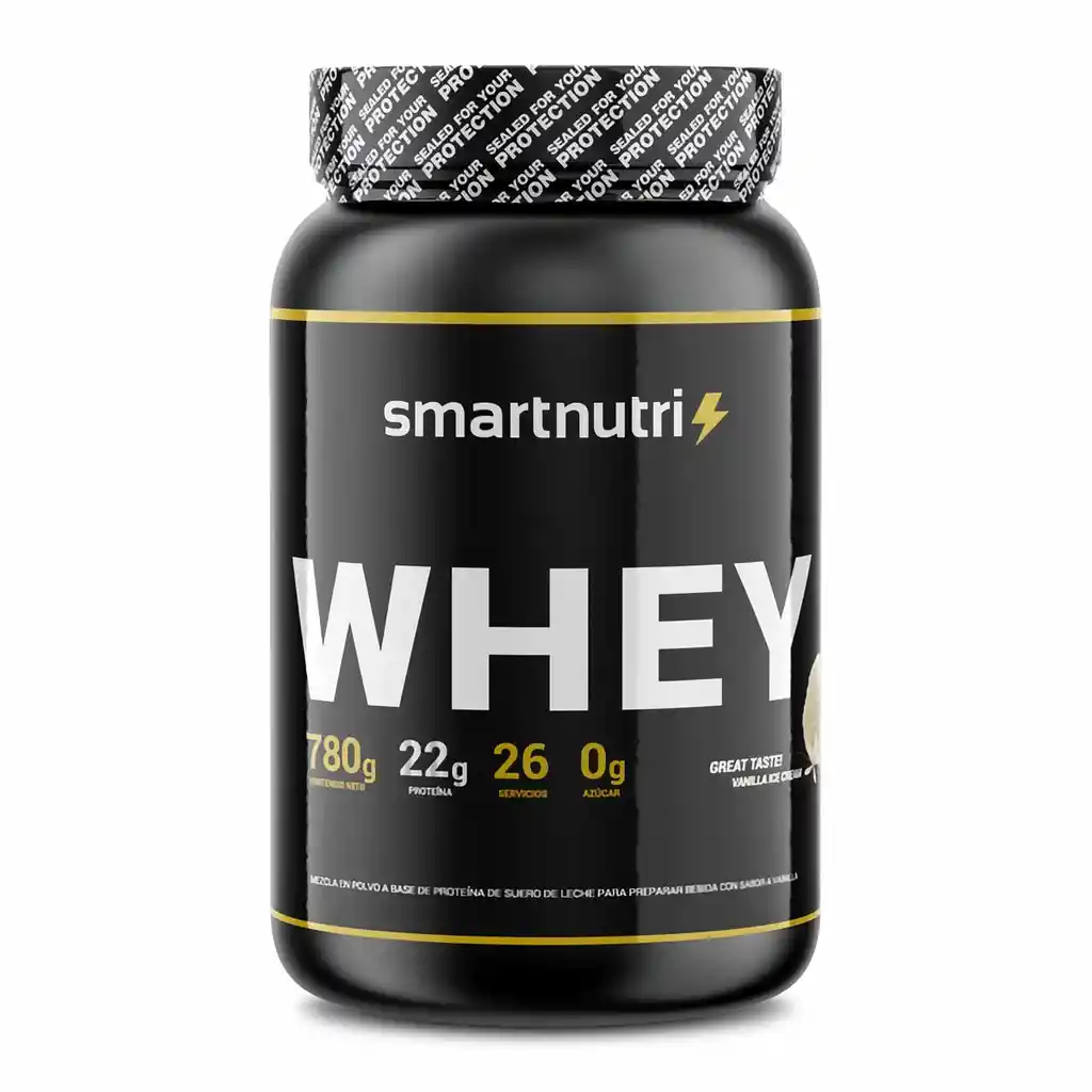Whey Smartnutri Proteína En Polvo Vainilla 780 G