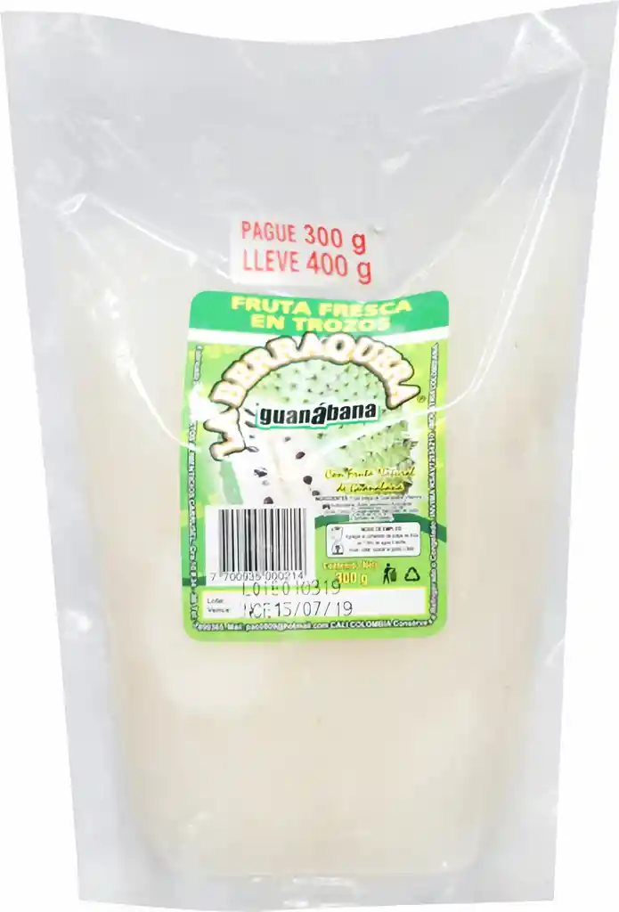 La Berraquera Pulpa De Guanabana