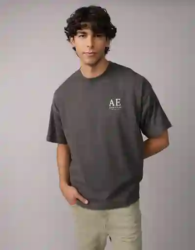 Camiseta Hombre Gris Talla Medium 4684023 American Eagle