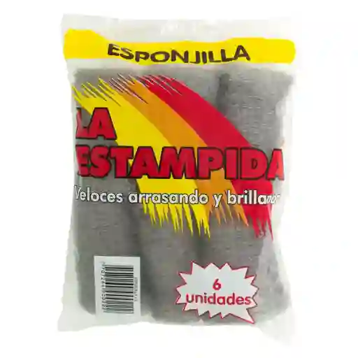 Esponja La Estampida X6 Unds