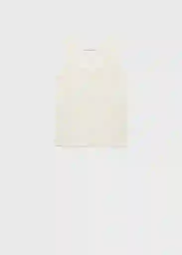 Top Lini Crudo Talla S Mujer Mango