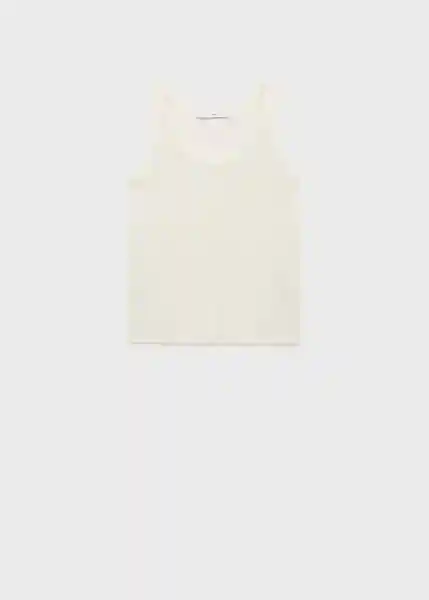 Top Lini Crudo Talla S Mujer Mango