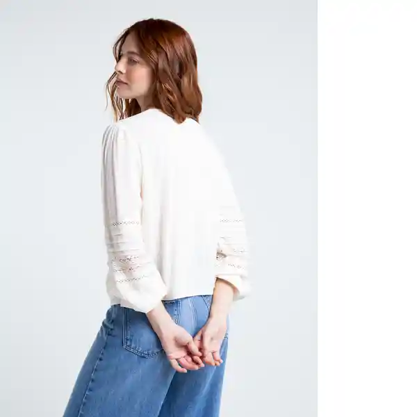  Camisa Avellana Mujer Crudo Marfil Claro Talla S Naf-Naf 