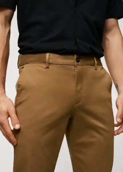 Pantalón Prato Coffee Talla 42 Hombre Mango