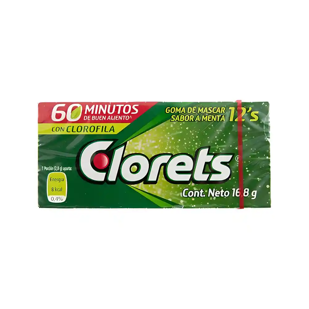 Clorets Goma de Mascar Sabor Menta con Clorofila