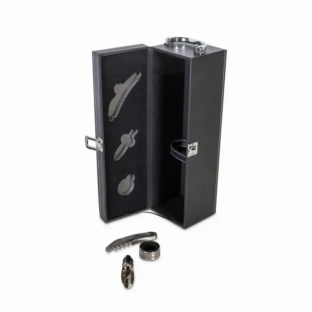 Set Para Botella de Vino y Accesorios Ambiente Gourmet