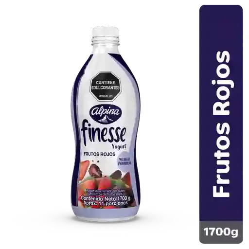 Finesse Yogurt con Probióticos Sabor Frutos Rojos