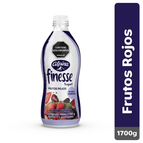 Finesse Yogurt con Probióticos Sabor Frutos Rojos