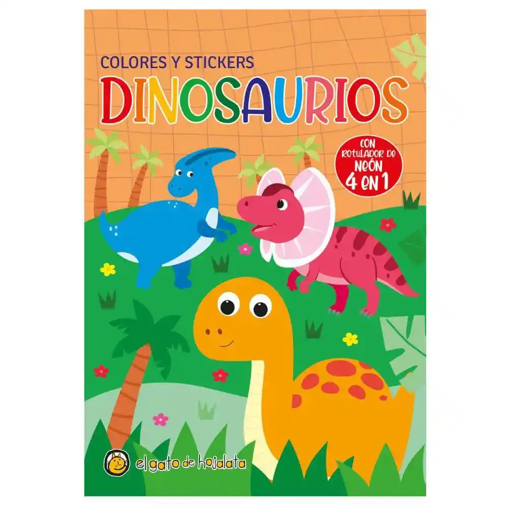Colores 4 en 1 Dinosaurios de Hojalata El Gato