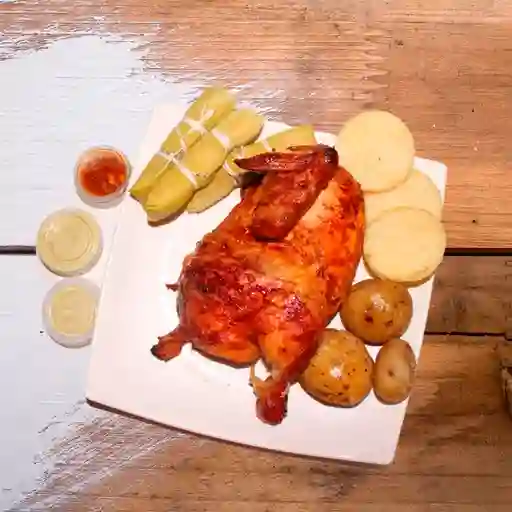 Medio Pollo Asado