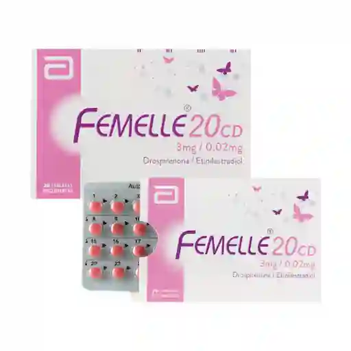 Femelle 20 CD Tabletas Recubiertas (3 mg / 0.02 mg)