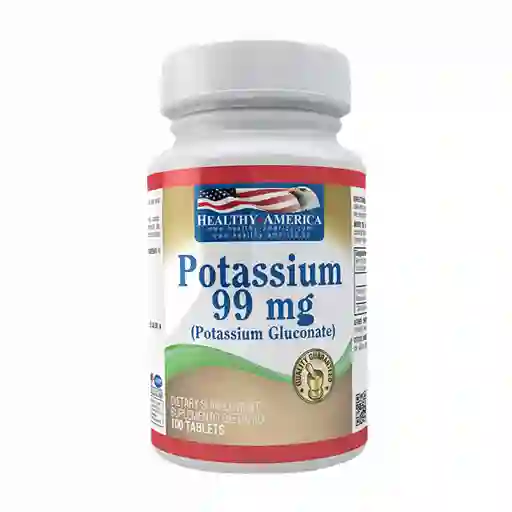 HEALTHY AMERICA Suplemento Dietario Potassium (99 mg)