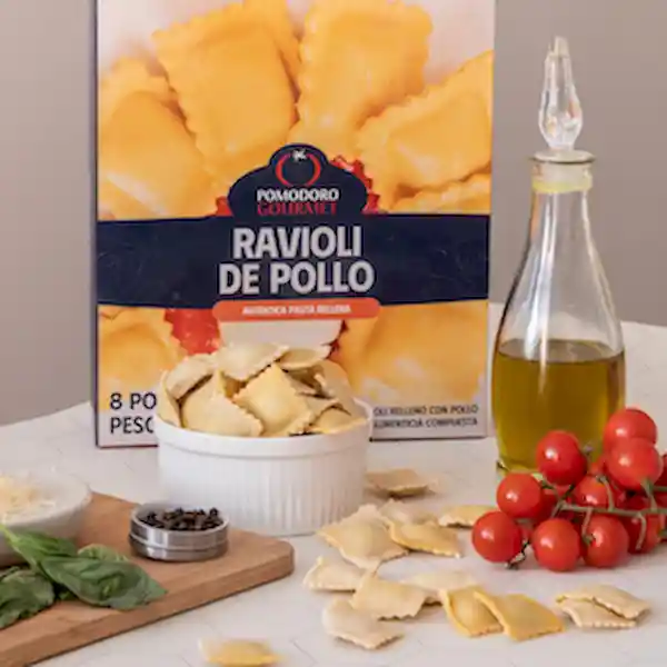 Pomodoro Gourmet Ravioli Rellenos de Pollo
