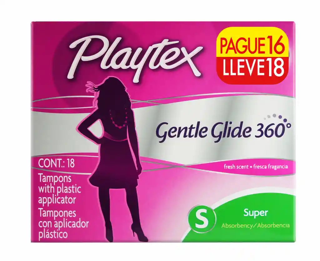 Playtex Tampón Gentle Glide Super