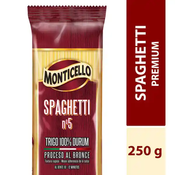 Monticello Spaghetti Clásica # 5