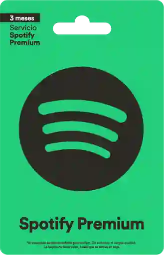 Tarjeta Spotify 3 Mes