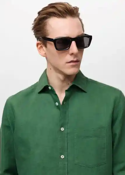 Camisa Avispa Billar Talla S Hombre Mango
