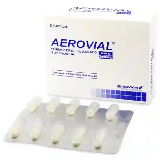 Aerovial Repuesto Sin Inhalador (6 mcg / 200 mcg) 30 Cápsulas