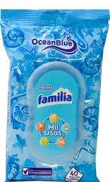 Familia Toallita Húmedas Mil Usos Oceam Blue