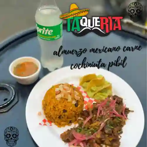 Almuerzo Mexicano Cochinita Pibil