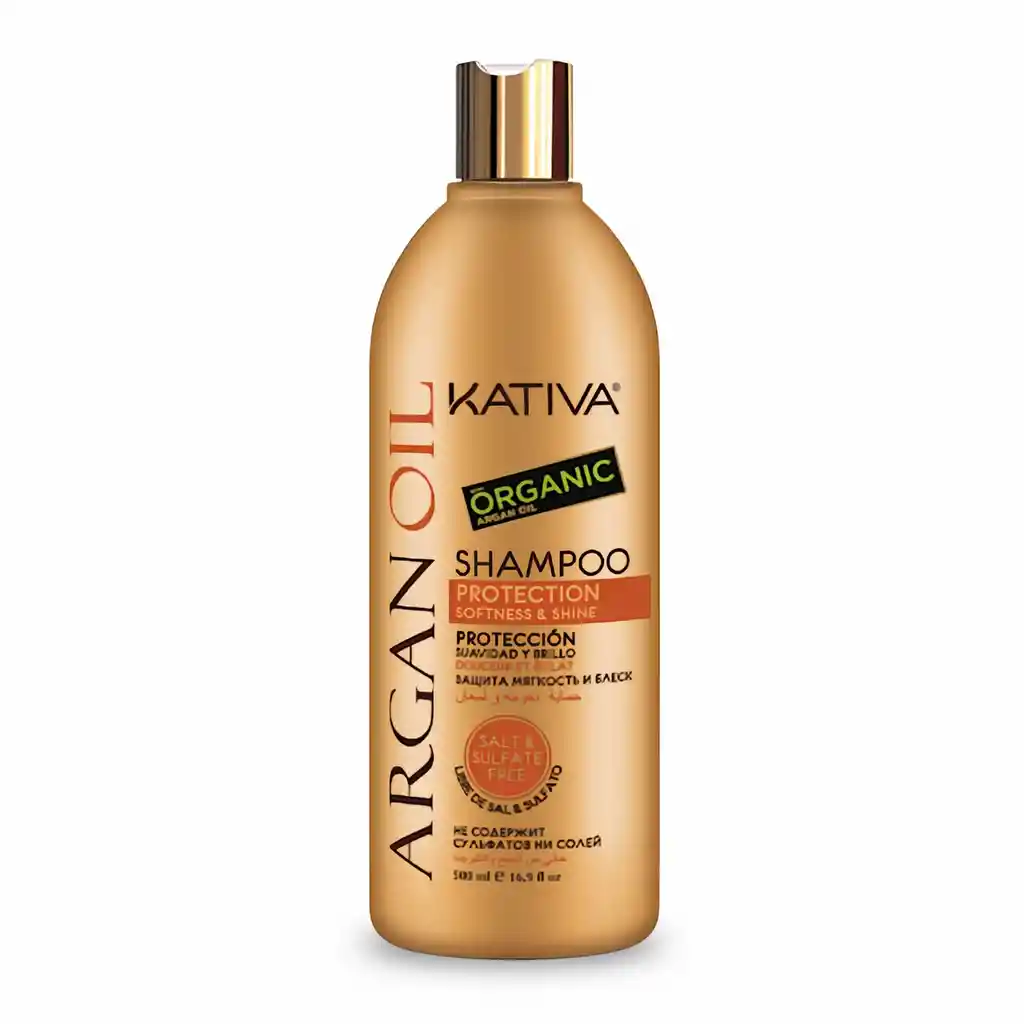 Kativa Shampoo Protección Suavidad y Brillo Aceite de Argán