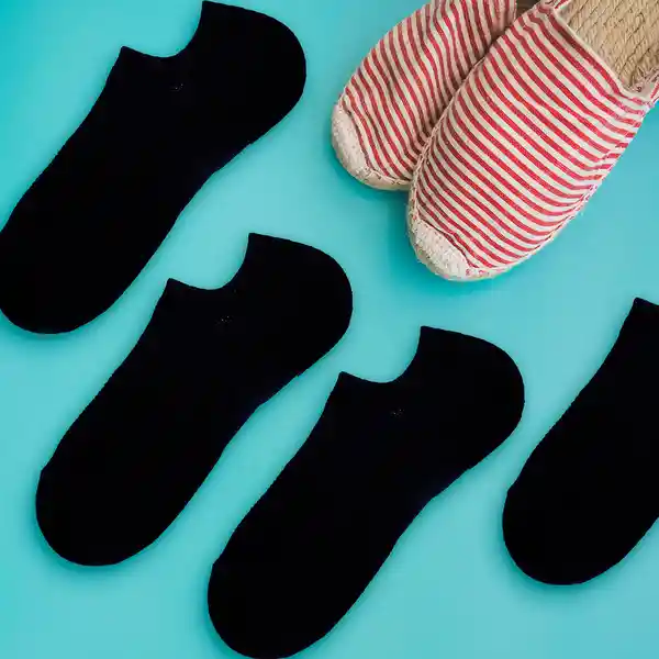 Medias Transpirables Para Hombre Negro Miniso