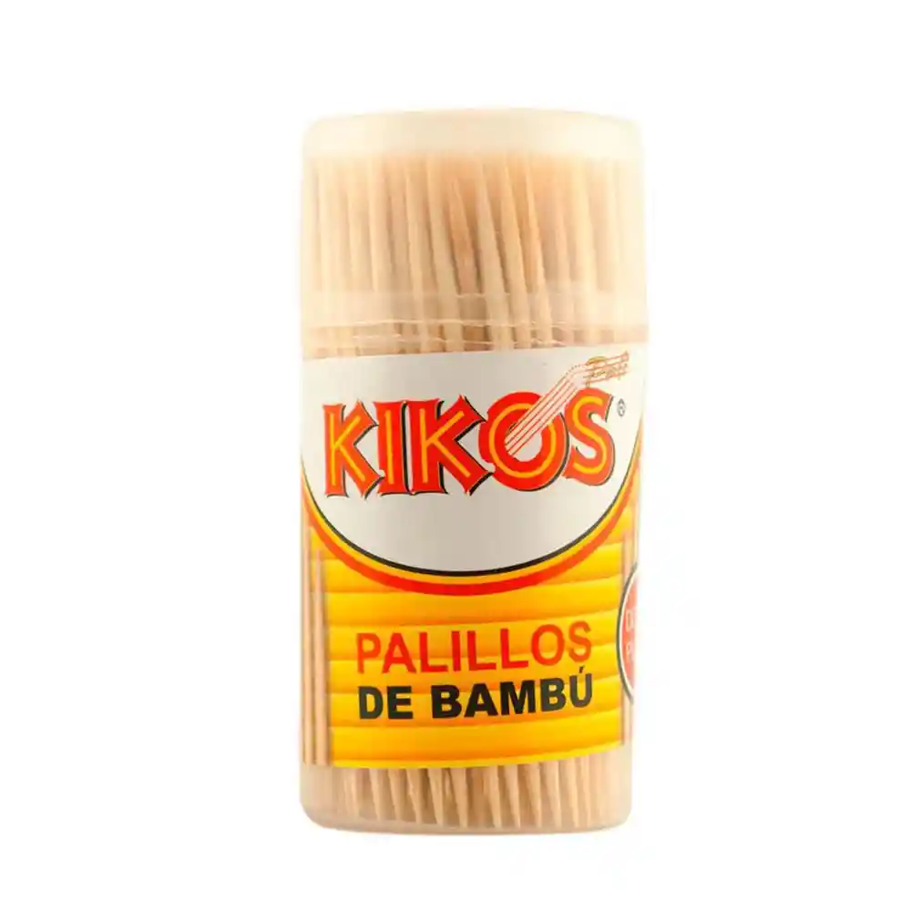 Palillo Bambu Dble Punta Tarro Kikos 3036